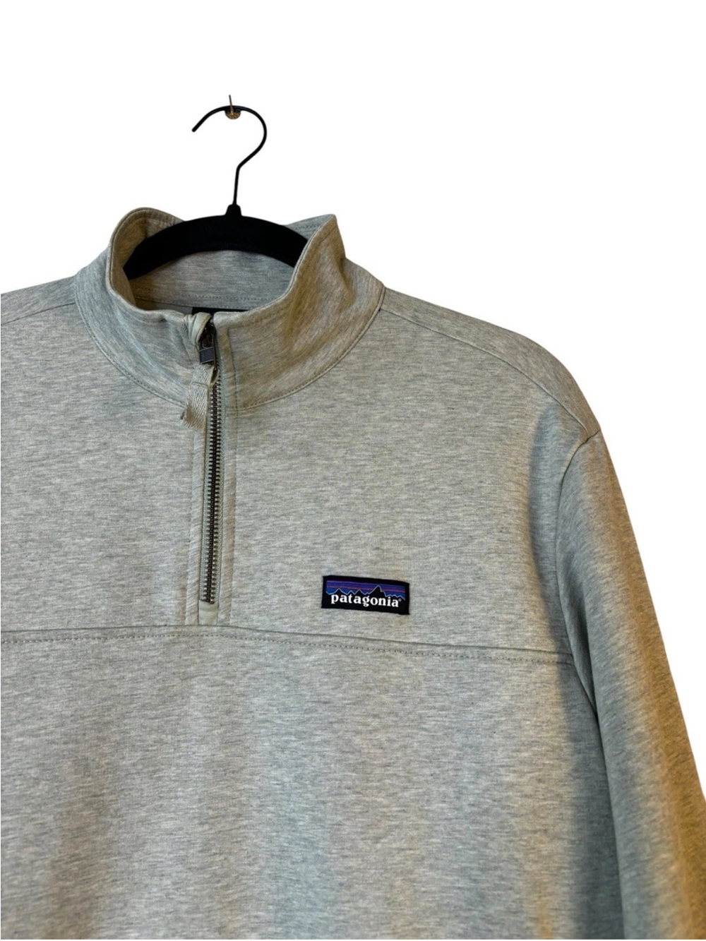 Patagonia Women's Ahnya Pullover Size Small S 1/4 Zip Long Sleeve Salvia Green - Picture 3 of 5